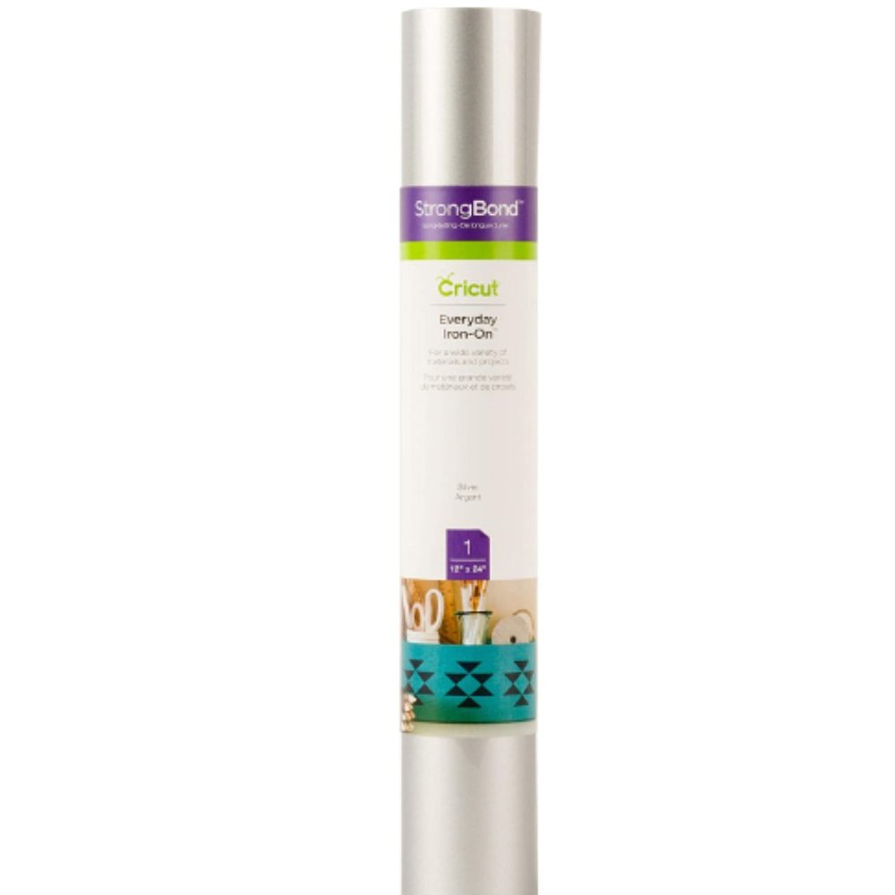Cricut Everyday Iron-on vinyl- Silver plus extras